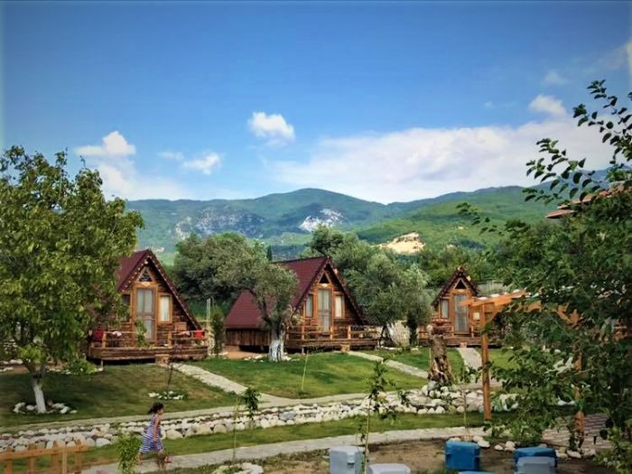 Kazdağları Ahşap bungalov evlerde huzurlu tatil