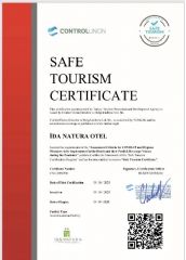 İda Natura Bungalov  Otel Güvenli tesis belgesi Covit 19